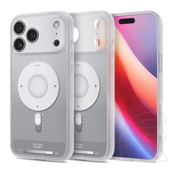 Spigen Apple iPhone 17 Pro ultra hybrid mag műanyag telefonvédő (ütésállóság, légpárnás keret, magsafe) ezüst