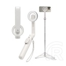 Spigen Apple iPhone 17 s571w szelfibot (tripod állvány, állítható, bluetooth távkioldó, magsafe, 16.7-74cm) bézs