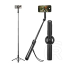 Spigen Apple iPhone 17  s580w szelfibot (tripod állvány, állítható, bluetooth távkioldó, magsafe, 25-120cm) fekete