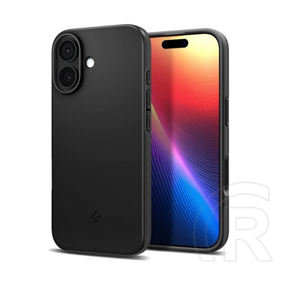 Spigen Apple iPhone 17 thin fit magsafe műanyag telefonvédő (matt, ultravékony, kameravédő, magsafe) fekete