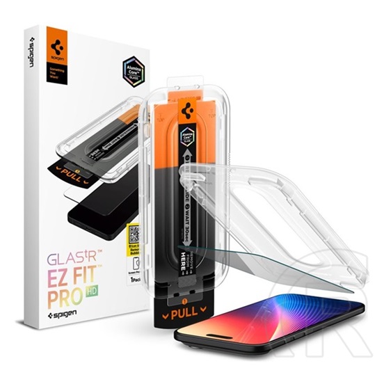 Spigen Apple iPhone Air glass tr ez fit pro hd üveg (2.5d, betekintés védelem, 0.2mm, 9h + segédkeret) átlátszó