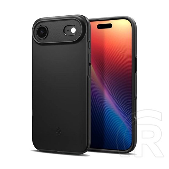 Spigen Apple iPhone Air thin fit magsafe műanyag telefonvédő (matt, ultravékony, kameravédő, magsafe) fekete