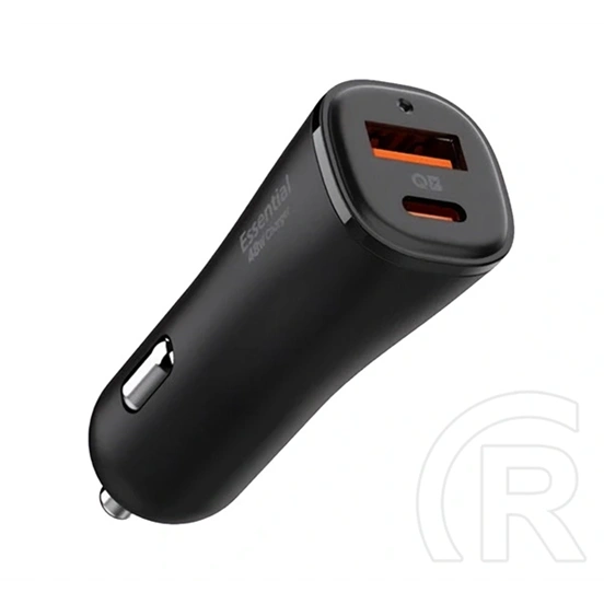 Spigen EV482 ArcStation autós töltő (48W, PD gyorstöltés 3.0, QC gyorstöltés, USB aljzat, Type-C aljzat, fekete)