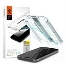 Spigen EZ Fit HD képernyővédő üveg (2,5D, tokbarát, ultravékony, 0,2mm, 9H, segédkeret, átlátszó)
