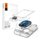 Spigen Elite Shield EZ Fit kijelzővédő fólia (PET, full screen, 2db, prémium minőség, segédkeret, átlátszó)