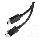 Spigen Essential EB6015CC adatkábel (type-c - type-c, 60W, PD gyorstöltő, cipőfűző, 150cm, fekete)