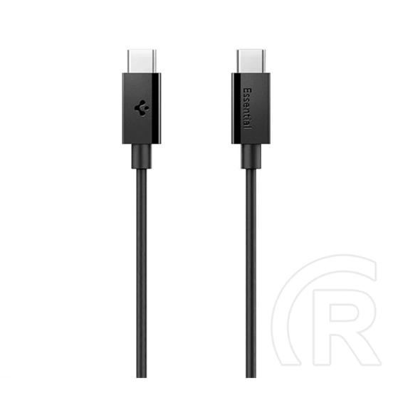 Spigen Essential EB6020CC adatkábel (fekete, Type-C - Type-C, 60W, PD gyorstöltő, 200cm)