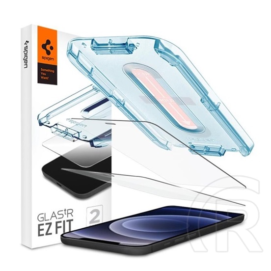 Spigen "Glas.tR SLIM EZ Fit" Apple iPhone 12/12 Pro Tempered kijelzővédő fólia (2db)