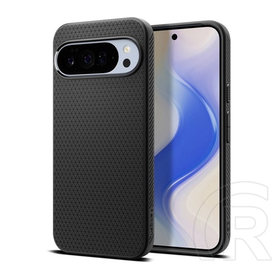 Spigen Google Pixel 10 Pro XL liquid air szilikon telefonvédő (ütésállóság, légpárnás sarok, rombusz, magsafe) fekete