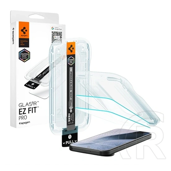 Spigen Google Pixel 11 Pro XL ez fit pro képernyőüveg 2db (2.5d, tokbarát, ultravékony, 0.2mm, 9h + segédkeret) átlátszó