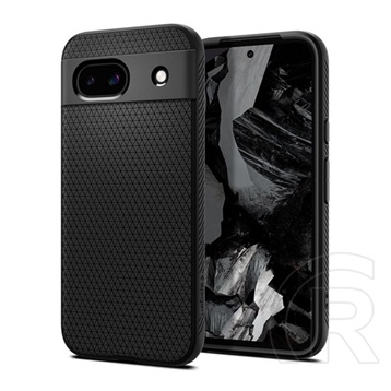 Spigen Google Pixel 8a Spigen liquid air szilikon telefonvédő (ütésállóság, légpárnás sarok, rombusz) fekete