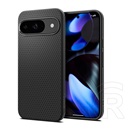 Spigen Google Pixel 9 Pro  liquid air szilikon telefonvédő (ütésállóság, légpárnás sarok, rombusz) fekete
