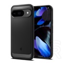 Spigen Google Pixel 9 Pro  rugged armor szilikon telefonvédő (ütésállóság, légpárnás sarok, karbon minta) fekete