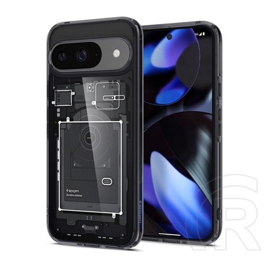 Spigen Google Pixel 9 Pro  ultra hybrid zero one műanyag telefonvédő (ütésállóság, légpárnás keret) fekete