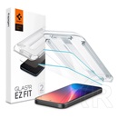 Spigen Google Pixel 9a ez fit képernyővédő üveg 2db (2.5d, tokbarát, ultravékony, 0.2mm, 9h + segédkeret) átlátszó