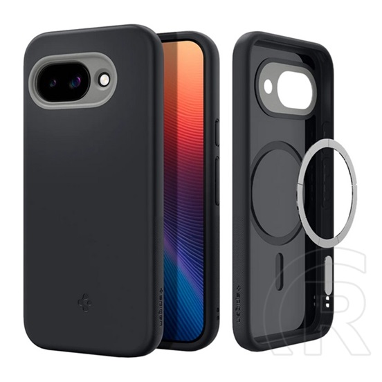 Spigen Google Pixel 9a nano pop szilikon telefonvédő (kameravédő, magsafe) fekete