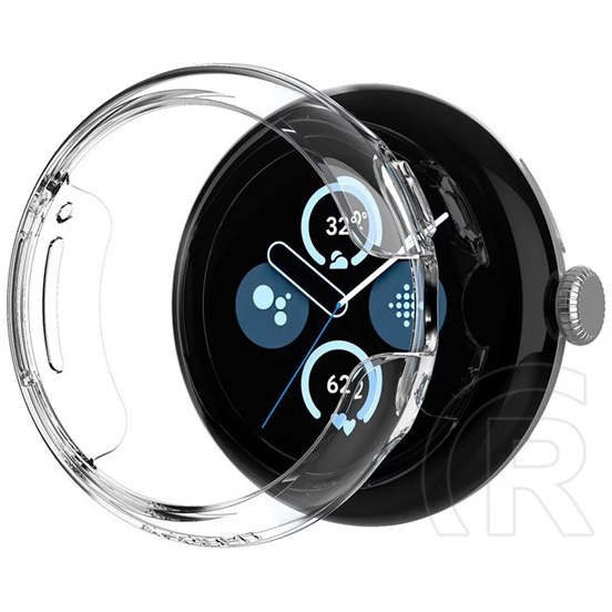 Spigen Google Pixel Watch 3 41mm thin fit műanyag óra keret (ütésállóság) átlátszó