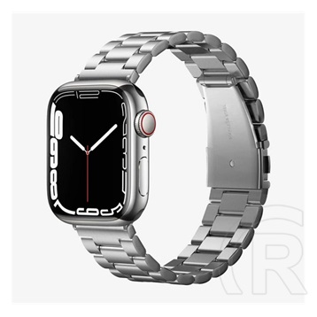 Spigen Modern Fit Apple Watch 44/42mm fém szíj (ezüst)