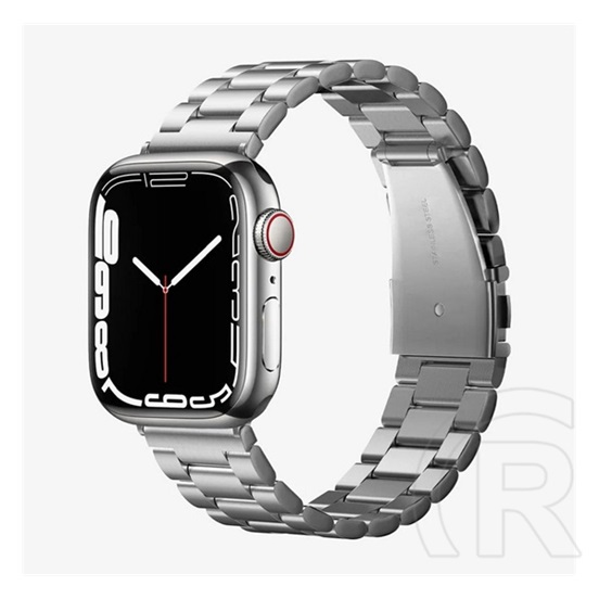 Spigen Modern Fit Apple Watch 44/42mm fém szíj (ezüst)