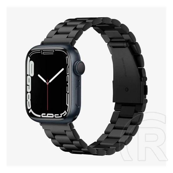 Spigen Modern Fit Apple Watch 44/42mm fém szíj (fekete)