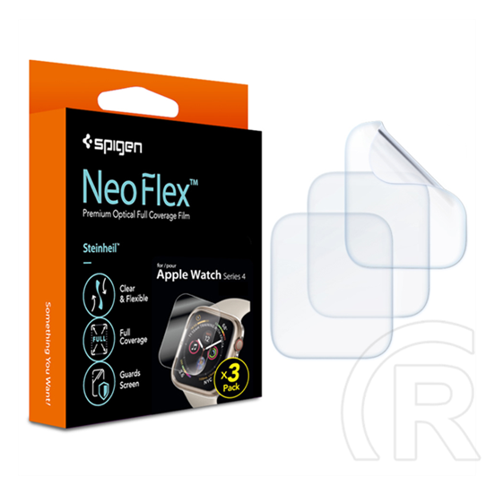 Spigen Neo Flex HD Apple Watch S4/S5/S6/SE 40mm hajlított kijelzővédő fólia (3db)