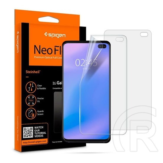 Spigen Neo Flex HD Samsung Galaxy S10+ hajlított kijelzővédő fólia (2db előlapi)