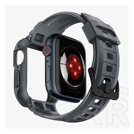 Spigen Rugged Armor Pro pótszíj (egyedi méret, szilikon, ütésállóság, szilikon keret, prémium, sötétszürke)