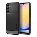 Spigen Rugged Armor szilikon telefonvédő (ütésállóság, légpárnás sarok, karbon minta, fekete)
