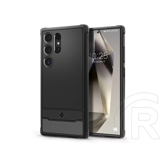 Spigen Rugged Armor ütésálló tok (Samsung SM-S928 Galaxy S24 Ultra, fekete)