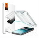 Spigen Samsung A37 5G  glass tr ez fit pro hd képernyővédő üveg (2.5d, tokbarát, ultravékony, 9h + segédkeret) átlátszó