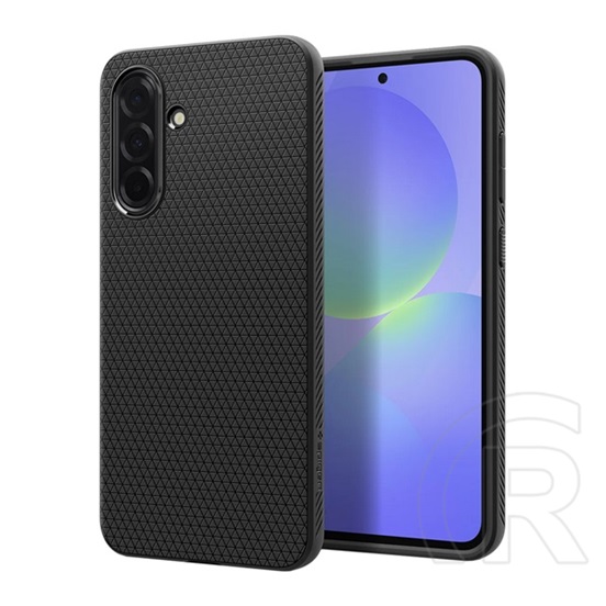 Spigen Samsung Galaxy A36 5G (SM-A366) liquid air szilikon telefonvédő (ütésállóság, légpárnás sarok, rombusz) fekete