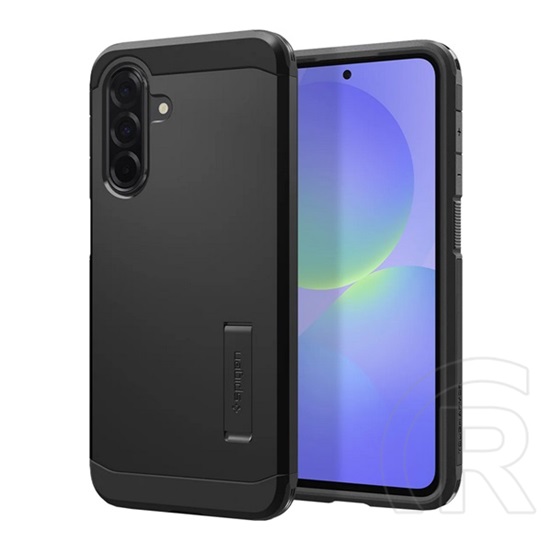 Spigen Samsung Galaxy A36 5G (SM-A366) tough armor szilikon telefonvédő (ütésállóság, kitámasztó) fekete