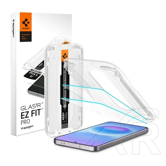 Spigen Samsung Galaxy A57 (SM-A576) GLASS TR EZ FIT PRO képernyővédő üveg 2db (2.5D, 0.2mm, 9H + segédkeret) átlátszó