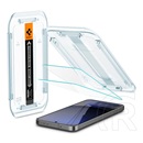 Spigen Samsung Galaxy S24 FE (SM-S721) ez fit hd képernyővédő üveg 2db (tokbarát, ultravékony, 9h + segédkeret) átlátszó