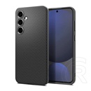 Spigen Samsung Galaxy S24 FE (SM-S721) liquid air szilikon telefonvédő (ütésállóság, légpárnás sarok, rombusz) fekete