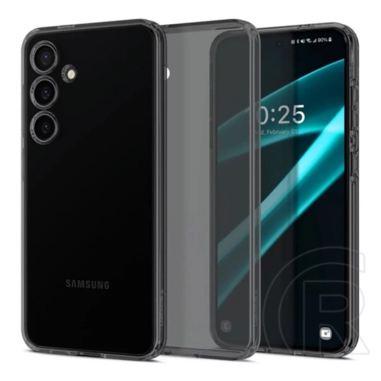Spigen Samsung Galaxy S24 Plus (SM-S926) liquid crystal szilikon telefonvédő (ütésállóság, légpárnás sarok) szürke