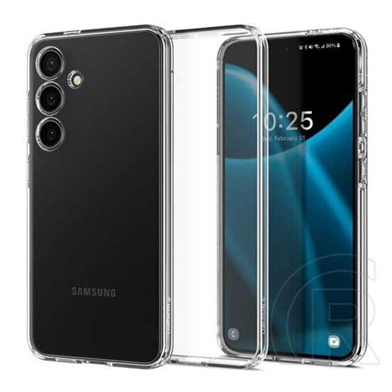 Spigen Samsung Galaxy S24 (SM-S921) liquid crystal szilikon telefonvédő (ütésállóság, légpárnás sarok) átlátszó
