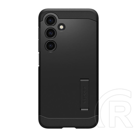 Spigen Samsung Galaxy S24 (SM-S921) tough armor műanyag telefonvédő (szilikon keret, ütésállóság, kitámasztó) fekete