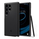 Spigen Samsung Galaxy S24 Ultra (SM-S928) core armor szilikon telefonvédő (ütésállóság, kameravédő, csíkos) fekete