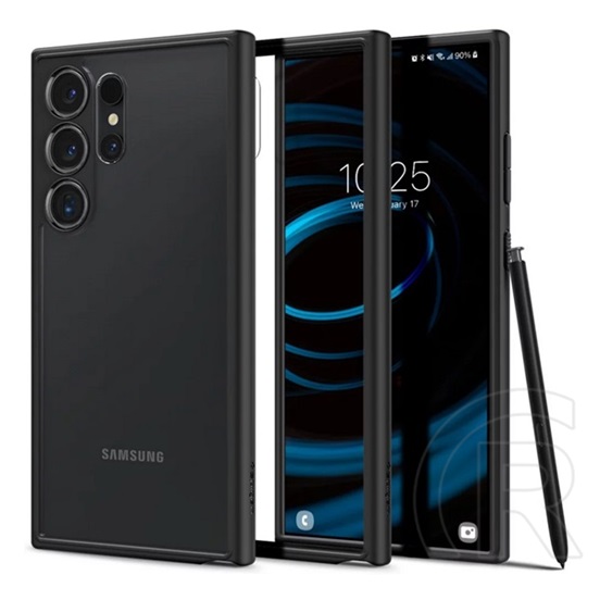 Spigen Samsung Galaxy S24 Ultra (SM-S928) ultra hybrid műanyag telefonvédő (ütésállóság, légpárnás keret) fekete/átlátsz