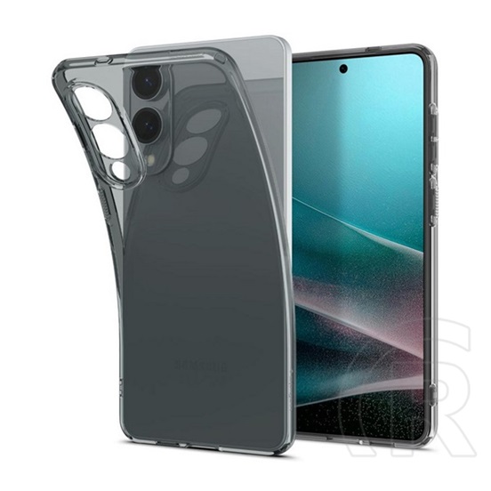 Spigen Samsung Galaxy S25 Edge (SM-S937) liquid crystal szilikon telefonvédő (ütésállóság, légpárnás sarok) sötétszürke