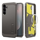 Spigen Samsung Galaxy S25 FE (SM-S731) tough armor mag műanyag védő (ütésállóság, kitámasztó, magsafe) sötétszürke