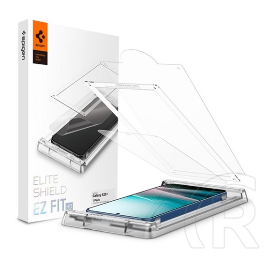 Spigen Samsung Galaxy S25 Plus (SM-S936) eliteshield ez fit hd védő üveg (flexibilis, ultravékony + segédkeret) átlátszó