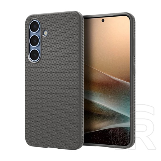 Spigen Samsung Galaxy S25 Plus (SM-S936) liquid air szilikon védő (ütésálló, légpárnás sarok, rombusz) sötétszürke