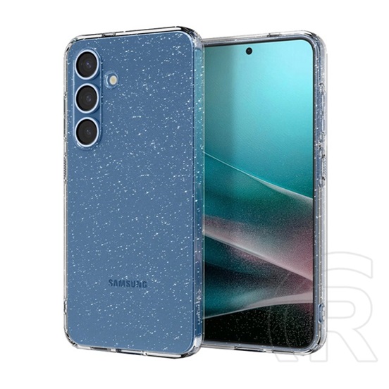 Spigen Samsung Galaxy S25 Plus (SM-S936) liquid crystal glitter szilikon védő (ütésálló, csillámporos) átlátszó