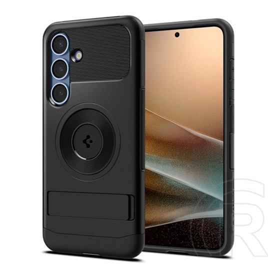 Spigen Samsung Galaxy S25 (SM-S931) Spigen slim armor mag szilikon védő (műanyag hátlap, ütésálló, magsafe) fekete