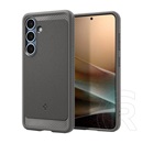 Spigen Samsung Galaxy S25 (SM-S931) rugged armor szilikon védő (ütésálló, karbon minta, magsafe) világosszürke