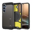 Spigen Samsung Galaxy S25 (SM-S931) tough armor mag műanyag telefonvédő (ütésállóság, kitámasztó, magsafe) sötétszürke