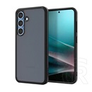Spigen Samsung Galaxy S25 (SM-S931) ultra hybrid műanyag telefonvédő (ütésálló, légpárnás keret, matt) fekete/átlátszó