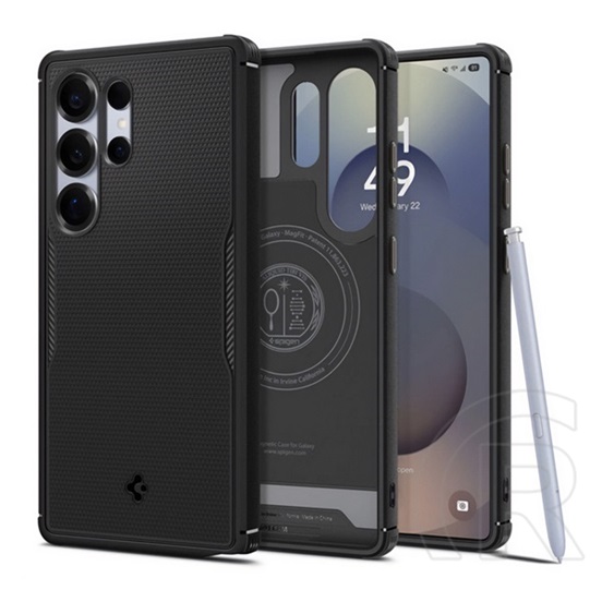 Spigen Samsung Galaxy S25 Ultra (SM-S938) Spigen core armor mag szilikon védő (ütésálló, érdes felület, magsafe) fekete
